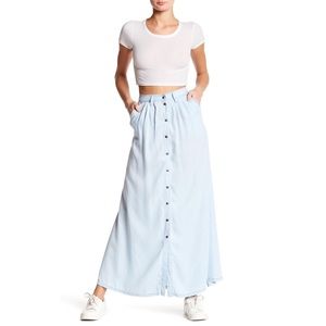 Pistola Denim button up Maxi Skirt